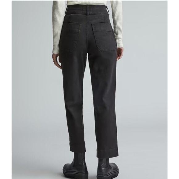 NWOT Everlane The Organic Straight Leg Pant In Black Size 4 - Picture 2 of 8